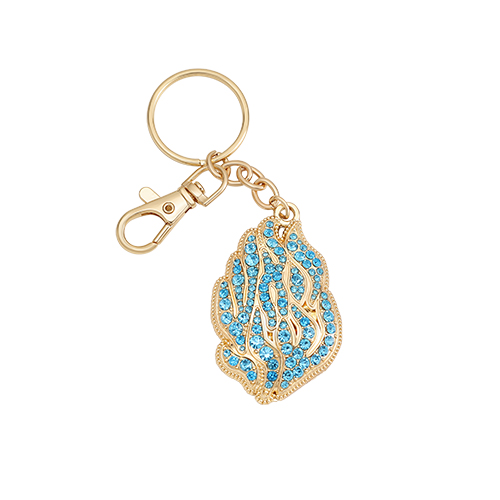 מחזיק מפתחות "אש שלי" משובץ 5.5 ס״מ