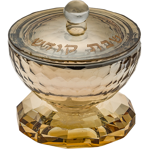 מלחית קריסטל מהודרת זהב 7 ס״מ