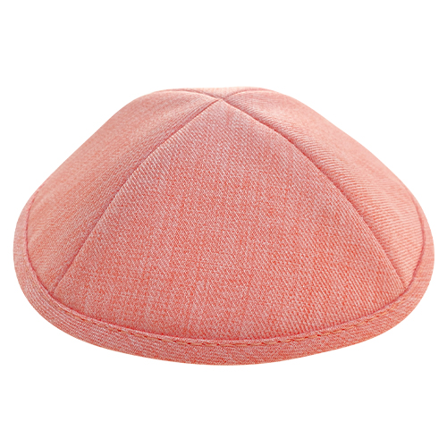 Elegant Fabric Kippah, 17 cm - Pink