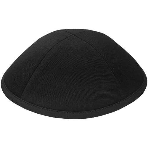 Fabric Kippah 17 cm- Black