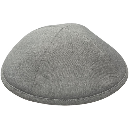 Fabric Kippah "Artman" 16 cm- Gray