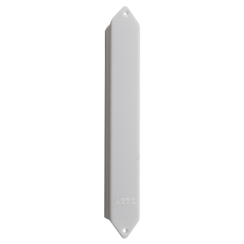Plastic Mezuzah 12cm-white and Silver