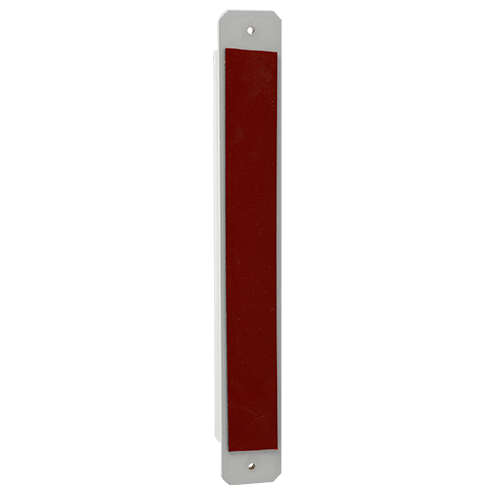 Mezuzah 12 cm Nut Color- Semi Round with Back - Brown