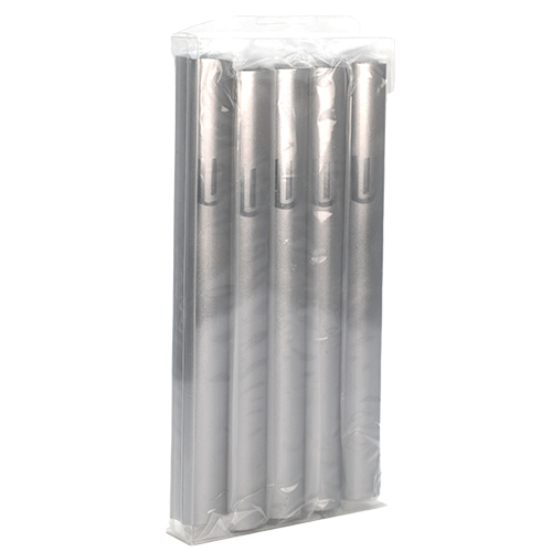 Aluminium Mezuzah 15cm- Dotted Design in Gray, with the Letter "Shin" - Dark Gray