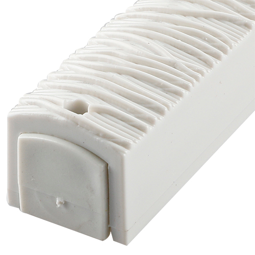 Plastic Mezuza 12 cm White