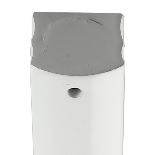 Aluminum Mezuzah 15 cm- Matt Silver, Metal "Shin" - Matte