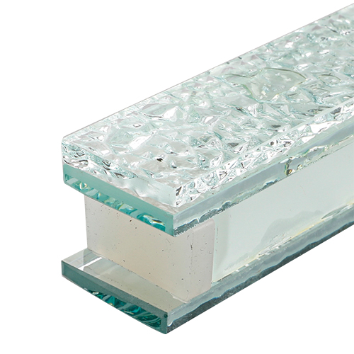 Glass Mezuzah with Silicon Cork 12 cm - "Bubbles" Design