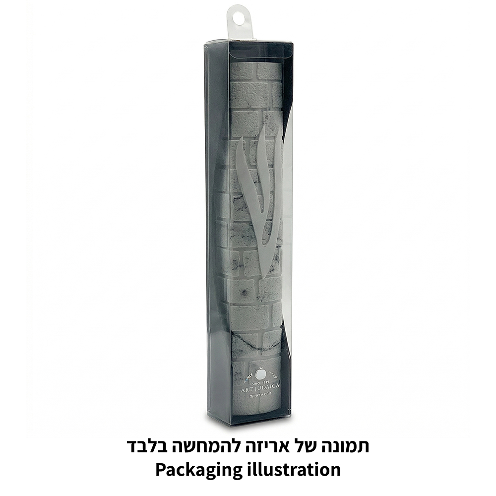 מזוזה "סמנט בטון" רחבה גוון לבן 12 ס״מ