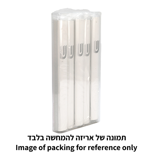 Aluminium Mezuzah 12 cm- Dotted Design in Matte Silver, with the Letter "Shin"