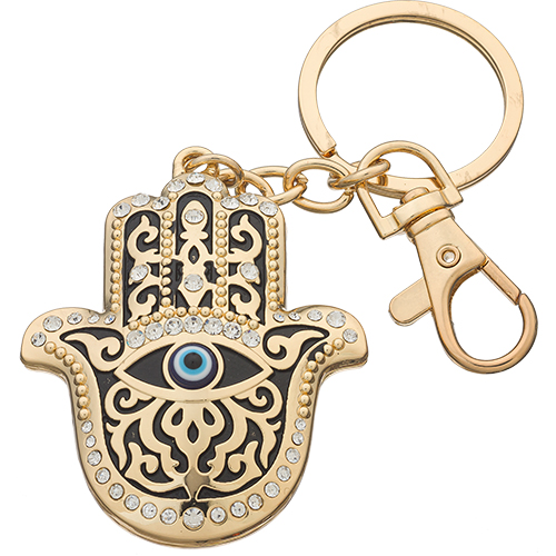 Metal Keyholder Hamsa "Against Evil Eye" 5.5 cm