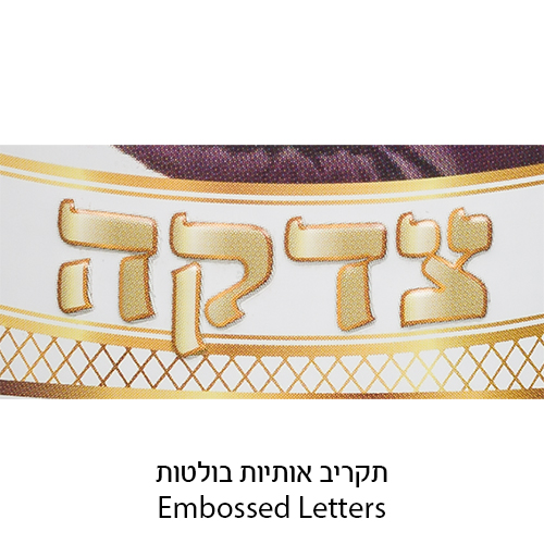 Tin Tzedakah Box 10 cm