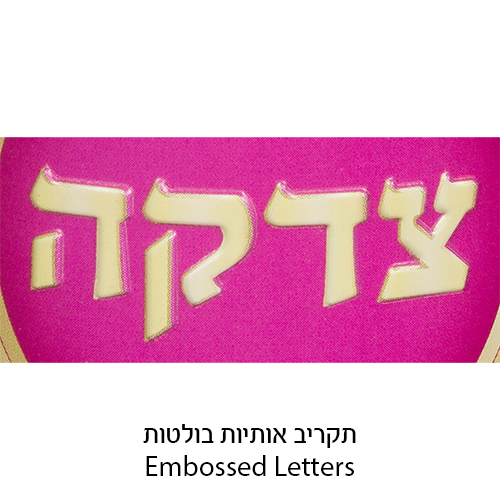 Tin Tzedakah Box 10 cm - Pink