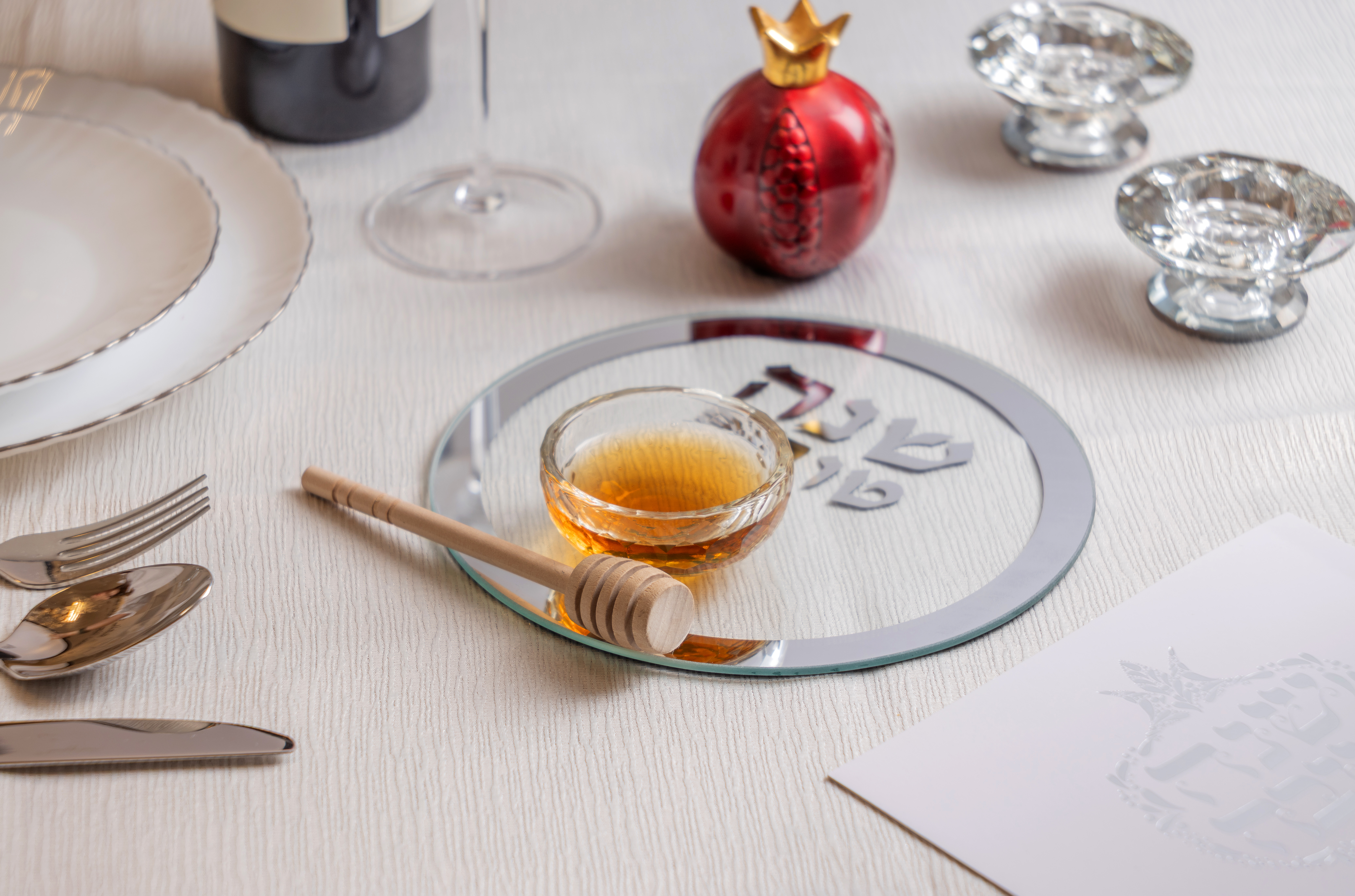 Glass Plate for Apple in Honey 19 cm