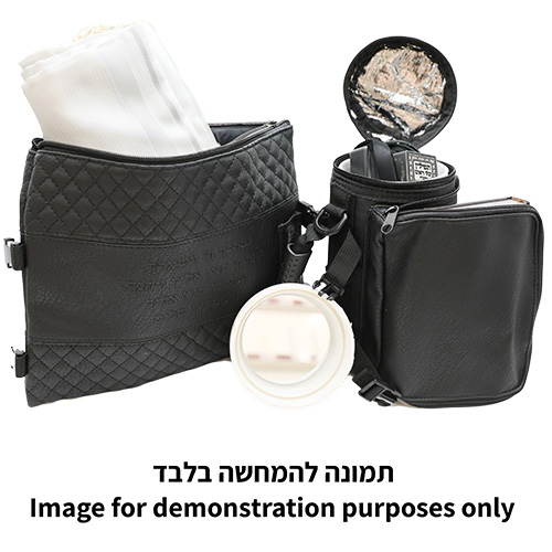 תיק תפ טרמי דמוי עור גוון אפור איכותי לאחסון תפילי