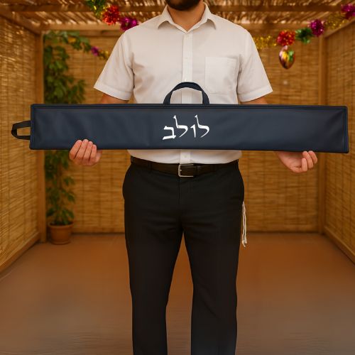 סט נרתיקים מהודרים ללולב ואתרוג דמוי עור כחול כהה