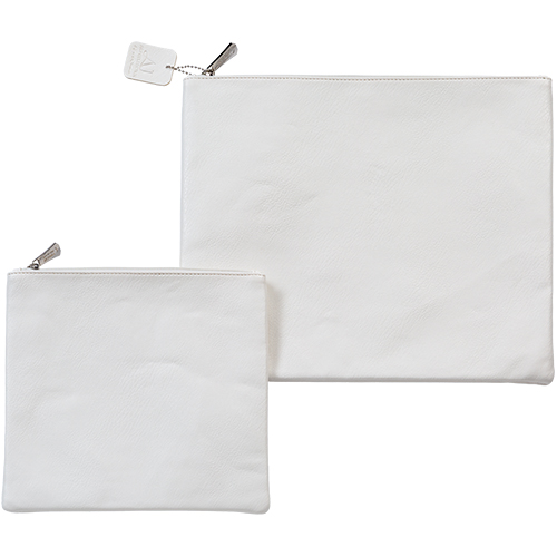 Leatherette Talit & Tefilin Set 38*31 cm - White