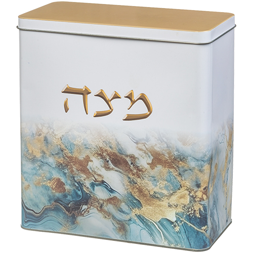 קופסת פח למצות מהודרת 20.5×19 ס״מ