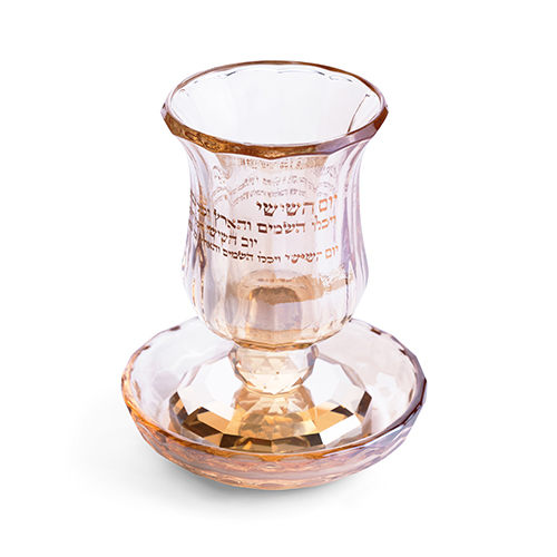 Crystal Kiddush Cup Without Stem 11 cm Contain 100ml // 3.4oz