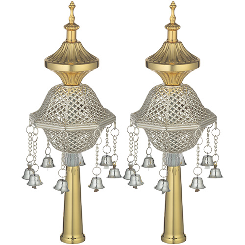 Pair of Rimonim for Torah 32 cm - Gold