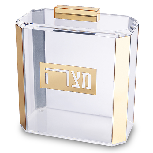 Clear Lucite Stand for Matzah 22*26 cm