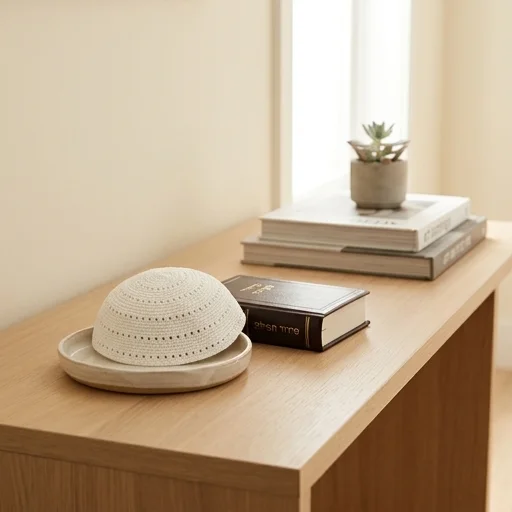 Frik Kippah 24cm- Holes - White