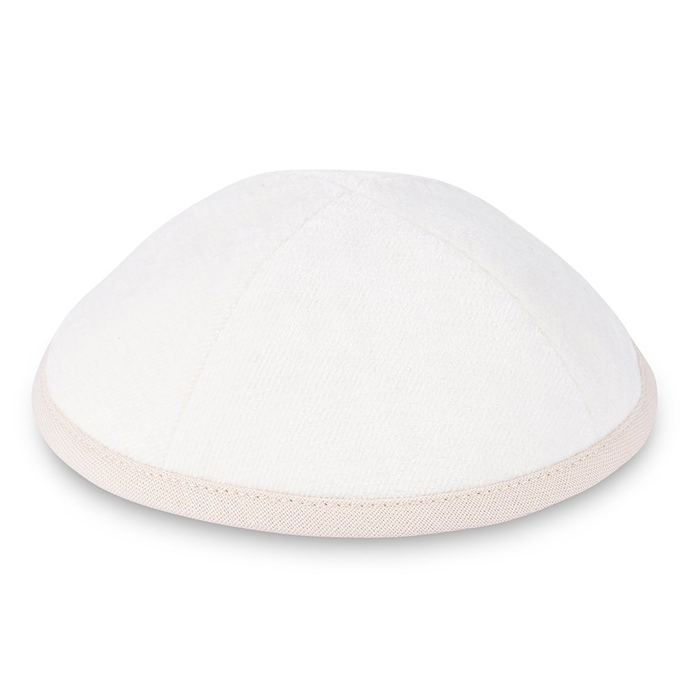 Fabric Kippah 19 cm - Gray