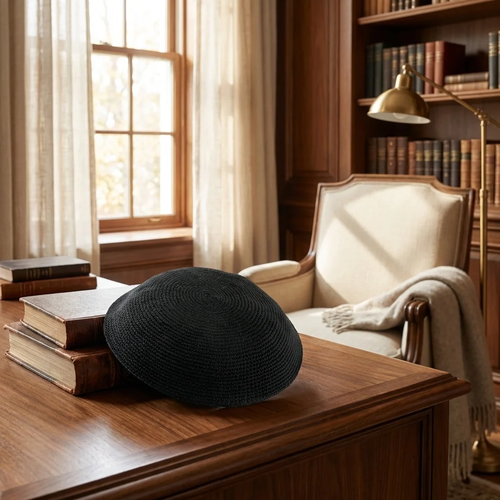 Dmc Kippah 12-13 cm - Black