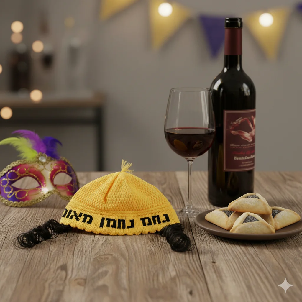 Frik Kippah with Peyot "Nachman" 24 cm- Yellow