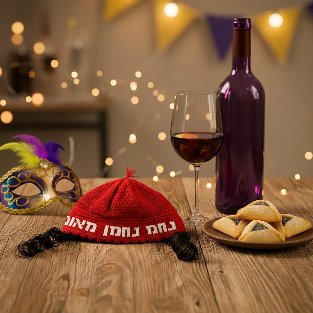 Frik Kippah with Peyot "Nachman" 24 cm- Red
