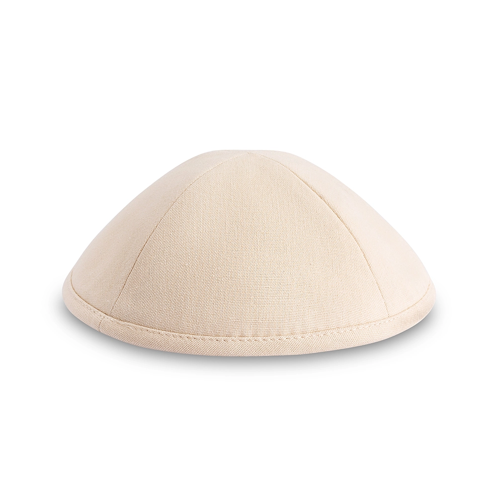 Linen Artman Kippah 20 cm- Beige