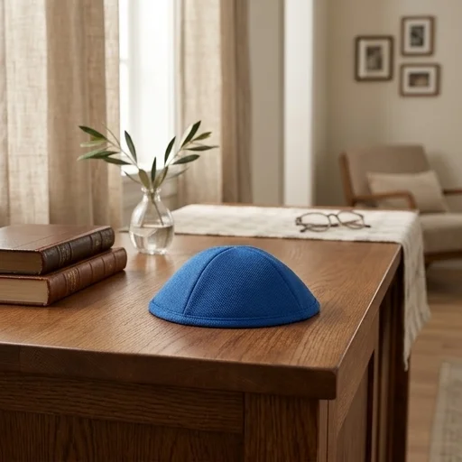 Elegant Fabric Kippah, 19 cm