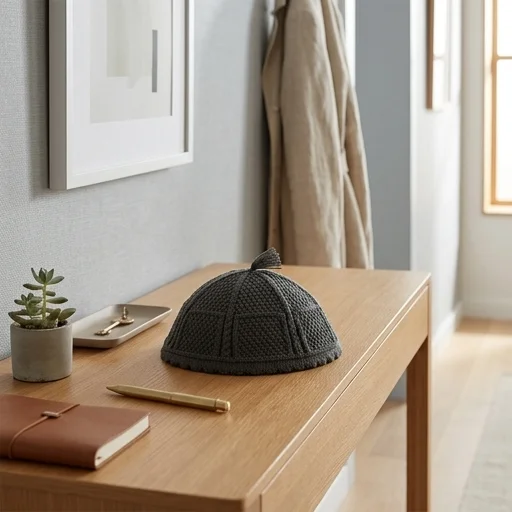 Black Nachman Kippah 24 cm