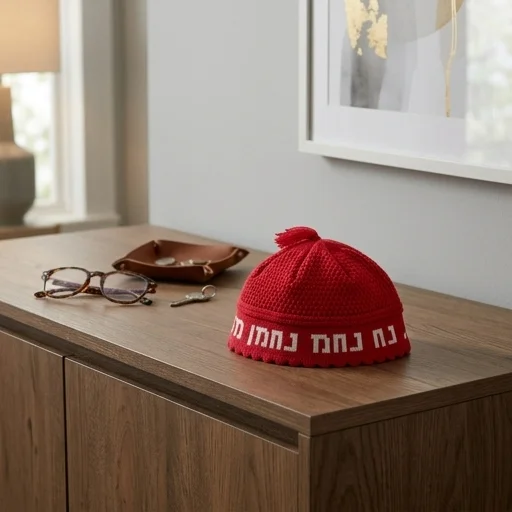 Frik Kippah "Nachman" 24c- Red