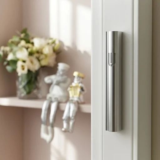 Aluminium Mezuzah 15cm- in Dotted Silver Design, Printed "Shin"