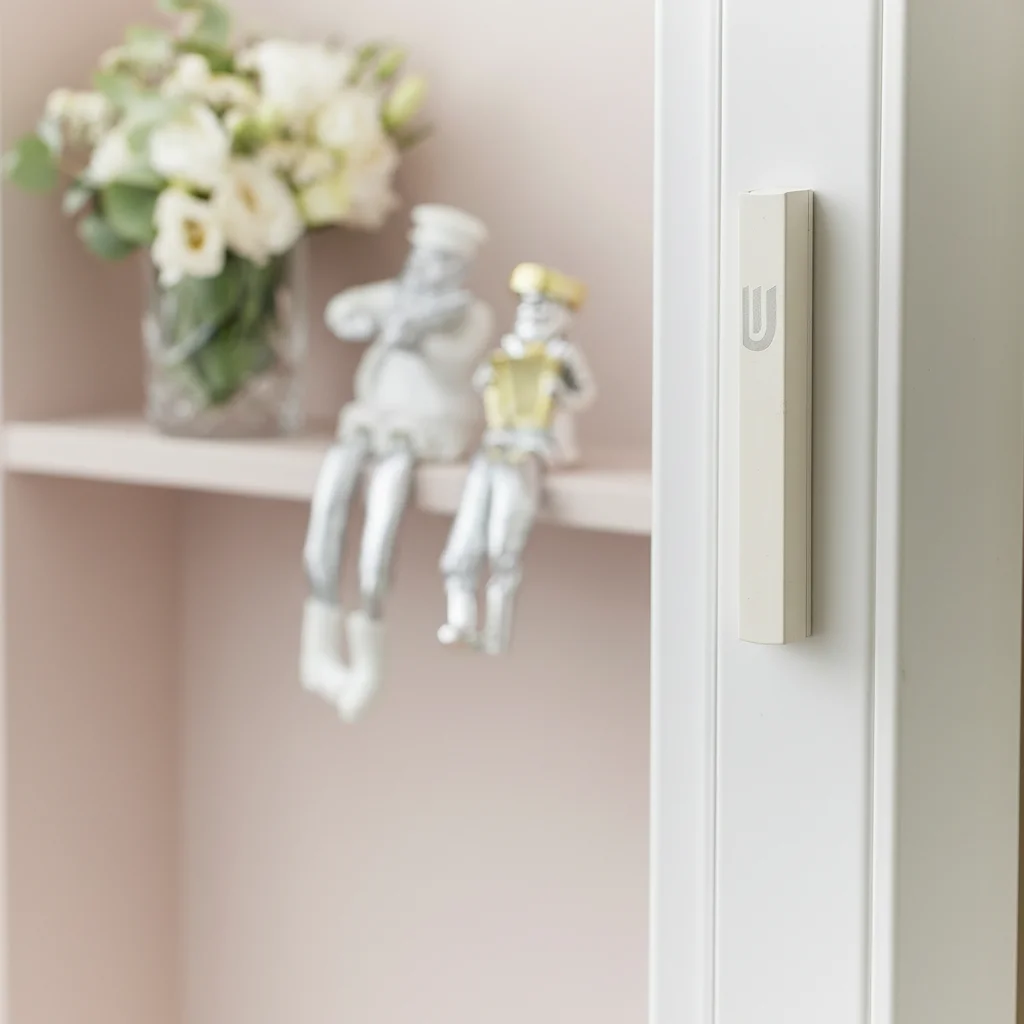 Aluminium Mezuzah 12 cm- Dotted Design in Matte Silver, with the Letter "Shin"