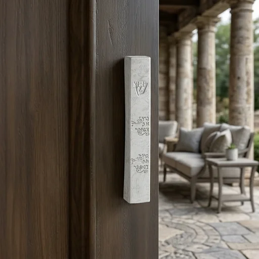 Polymer Stone- Like Mezuzah 15 cm