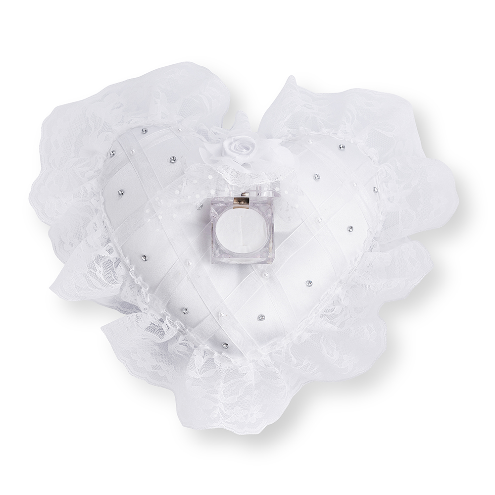 Set of Ring Pillow with Perspex Prayer for Bride