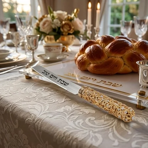 Elegant Knife 32.5 cm with Metal Handle - Gold