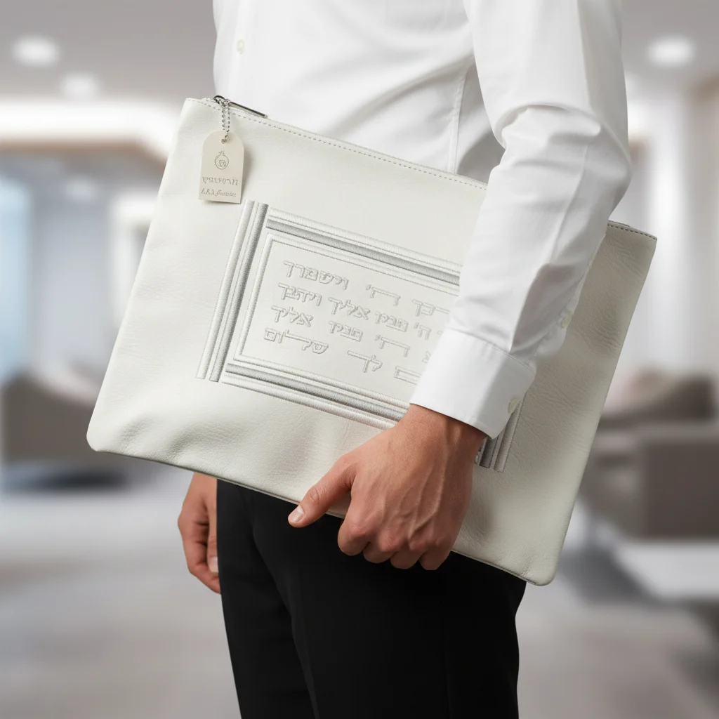 Leatherette Talit - Tefilin Set 36*29 cm - with Embroidery