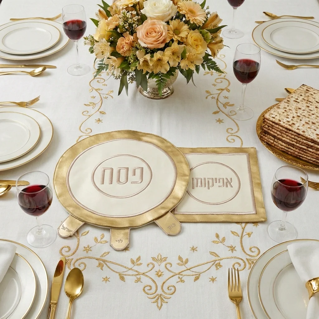 Leatherlette 2 pcs Passover Set: Passover & Afikoman Covers