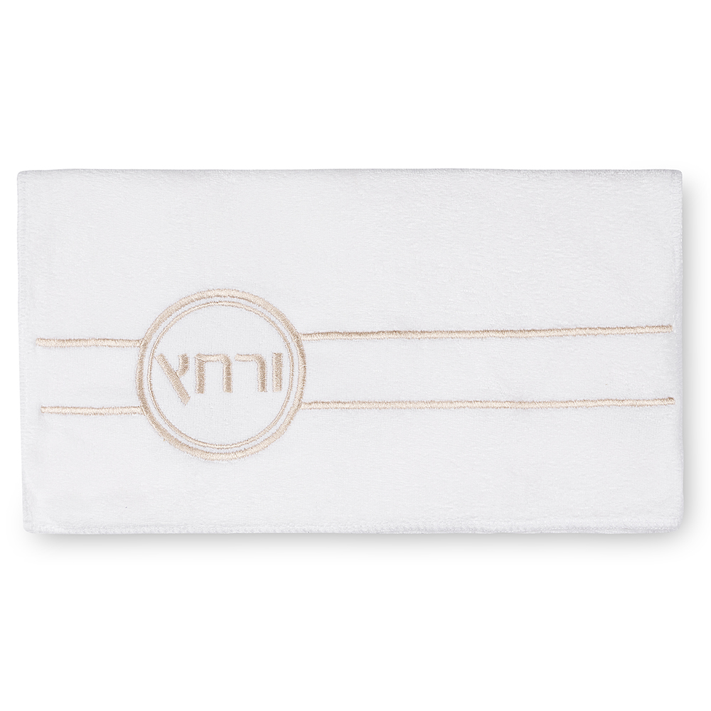 Leatherette 4 pcs Passover Set: Pillow, Passover & Afikoman Covers with Towel