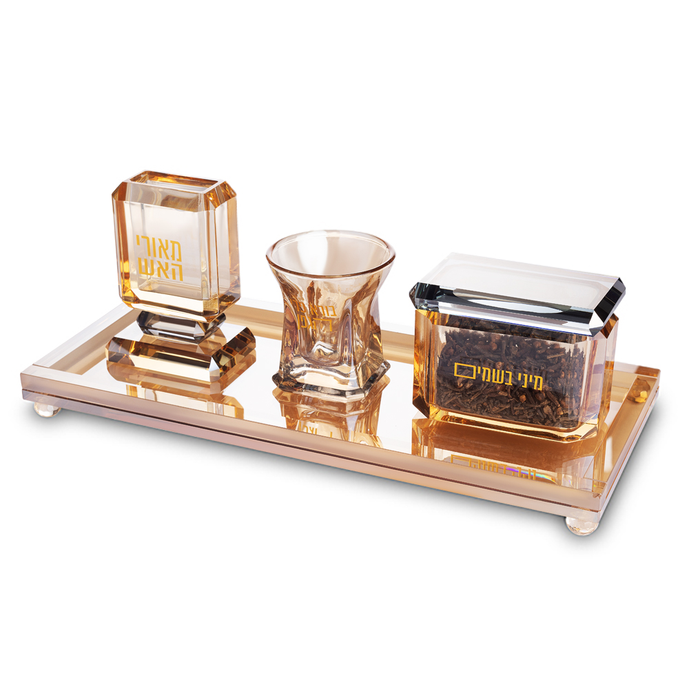 Crystal Havdala Set 34*15 cm
